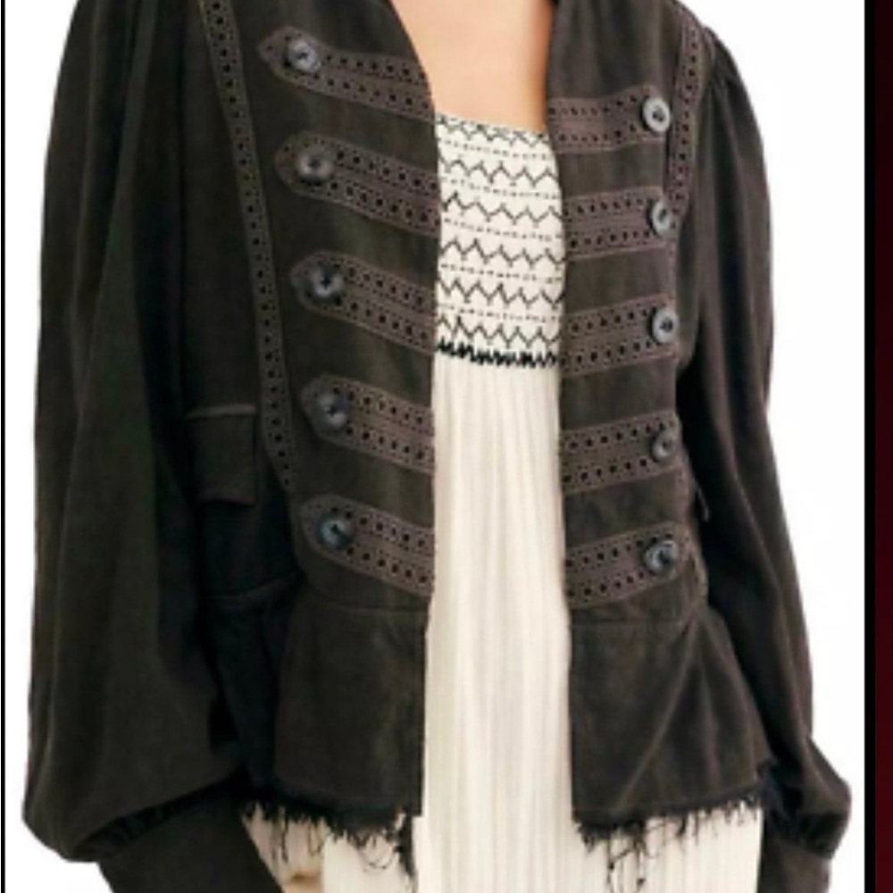 Free people Ariana military jacket NWT